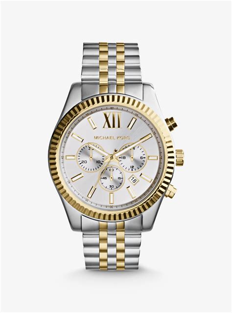 michael kors silver gold watch.